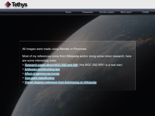 Tethys/credits screenshot