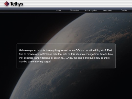Tethys/home screenshot