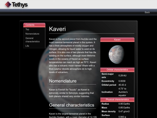 Tethys/planetary-system/Kaveri screenshot