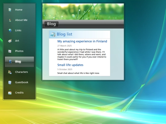 blog screenshot
