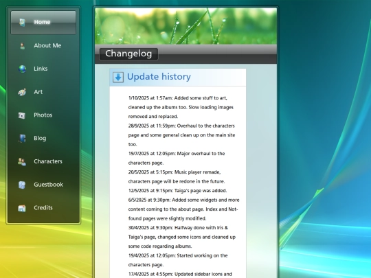 changelog screenshot