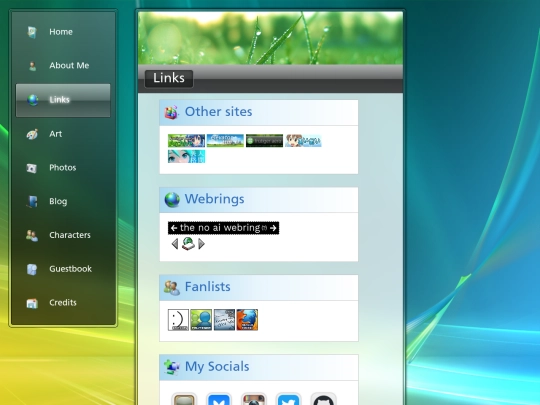 links screenshot