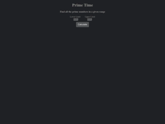html files/primetime screenshot