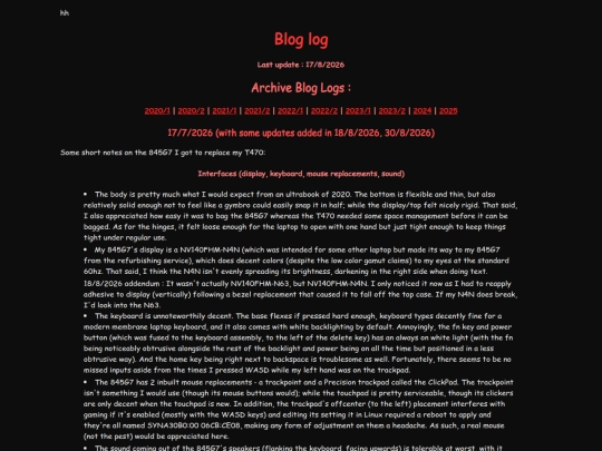 blog screenshot