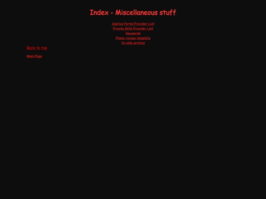 indexmisc screenshot