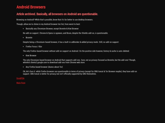 pdabrowser screenshot