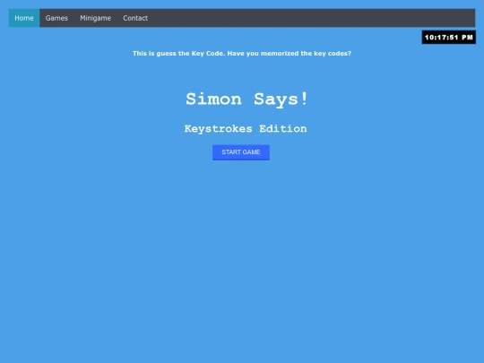 Minigame screenshot