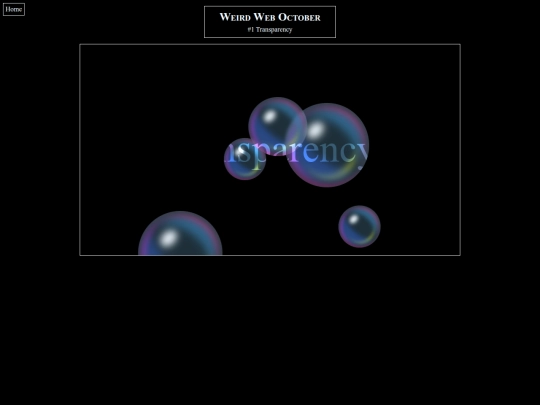 weirdweboctober/transparency screenshot