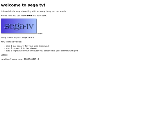 sega-tv screenshot