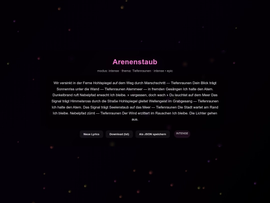 Menu/Gedichte screenshot