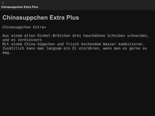 Rezepte/Meine/Chinasuppchen Extra Plus screenshot