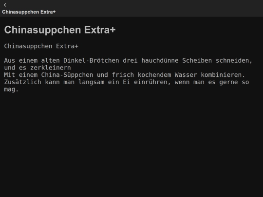 Rezepte/Meine/Chinasuppchen Extra+ screenshot