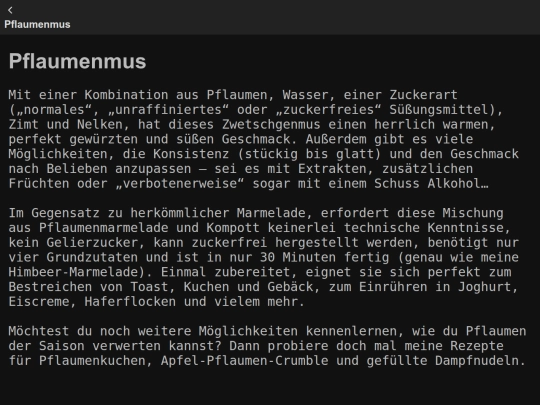 Rezepte/Pflaumenmus screenshot