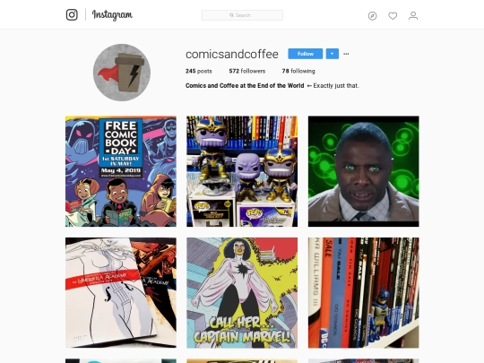 comikaze/instagram screenshot