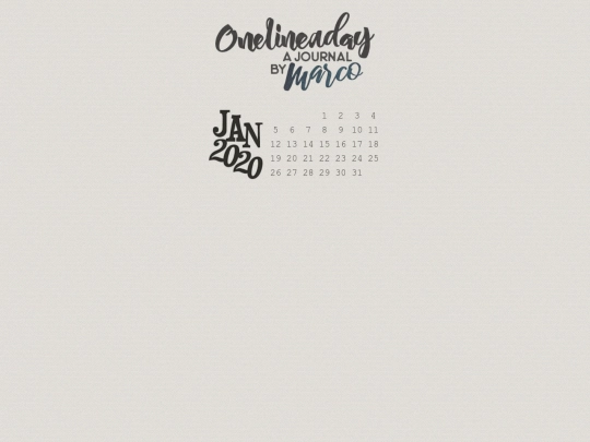 templates/onelineaday/marco screenshot