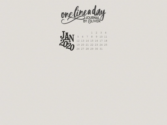 templates/onelineaday/oliver screenshot