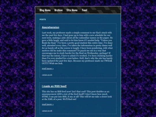 blog/feed screenshot