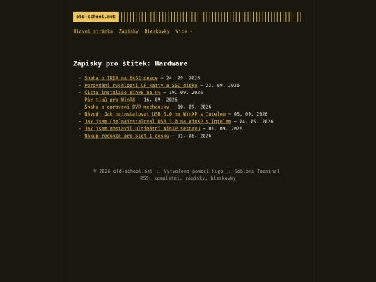 stitky/hardware screenshot