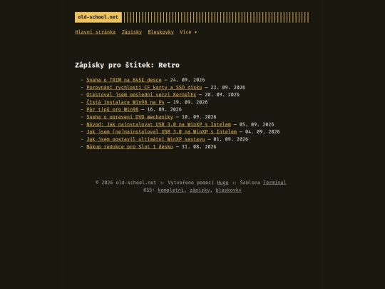 stitky/retro screenshot