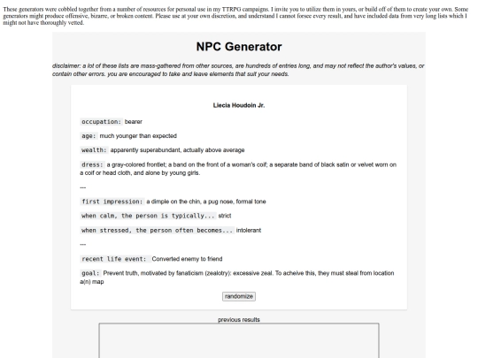generators screenshot