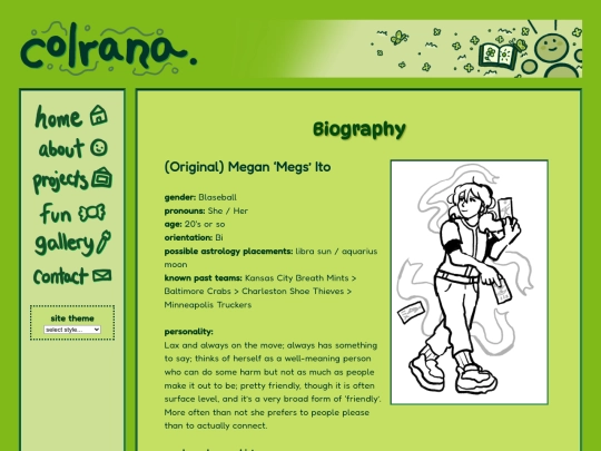 fun/creative/meganito/bio screenshot