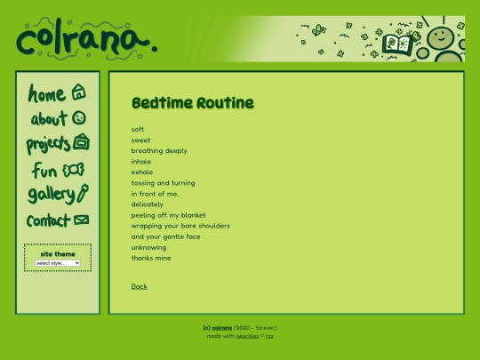 fun/writing/bedtime screenshot