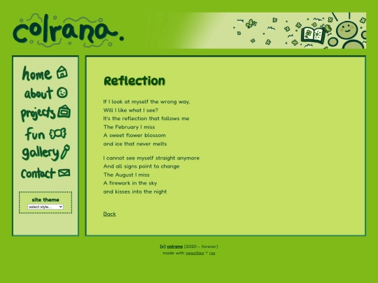 fun/writing/reflection screenshot