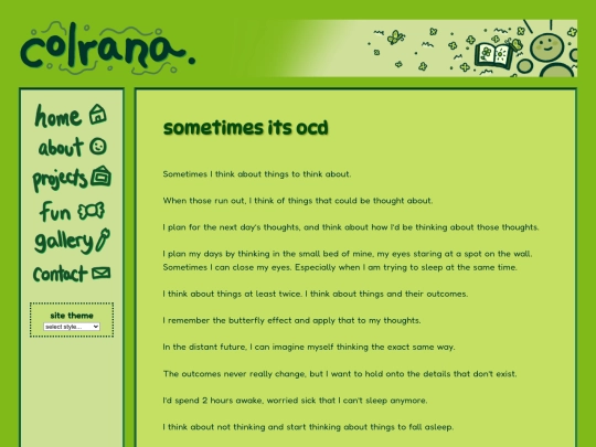 fun/writing/sometimes screenshot