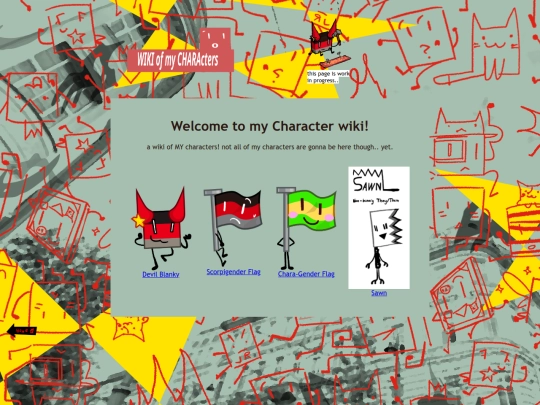 TheCharaWiki/maincharawikipage screenshot