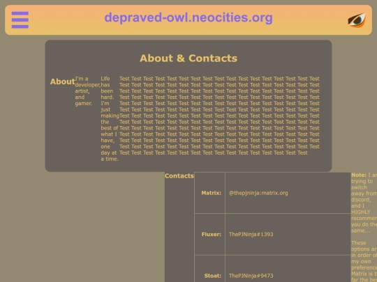 about-and-contacts screenshot