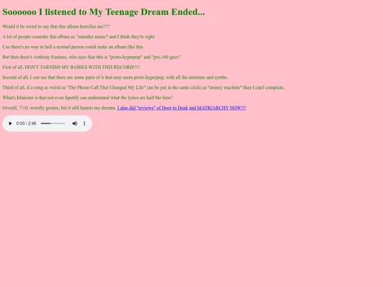 myteenagedreamended screenshot