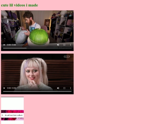 videos screenshot