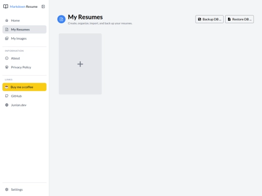 markdown-resume/resumes screenshot