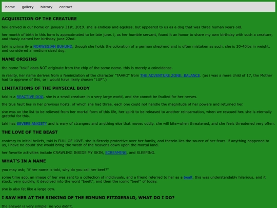 history screenshot