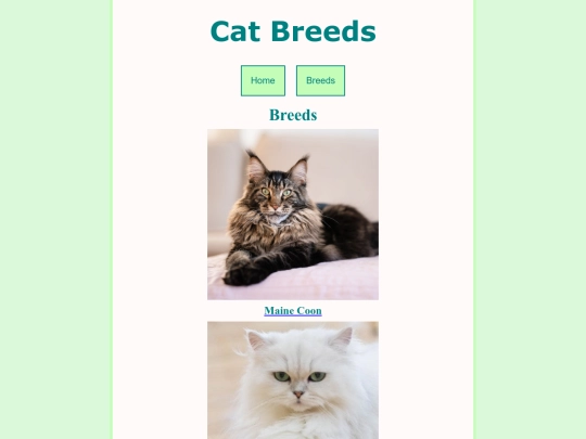 breeds screenshot