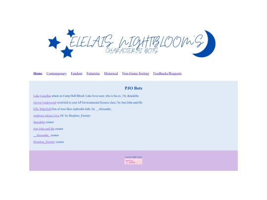 PJO/links/pjo screenshot