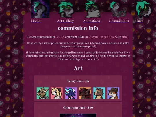 commissions screenshot