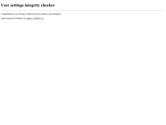 settingsChecker screenshot
