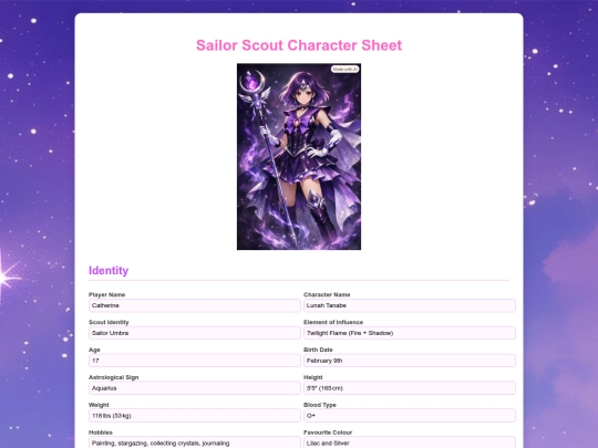 charactersheets/charactersheet_SailorScout screenshot