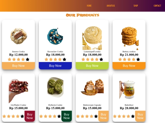 menu screenshot