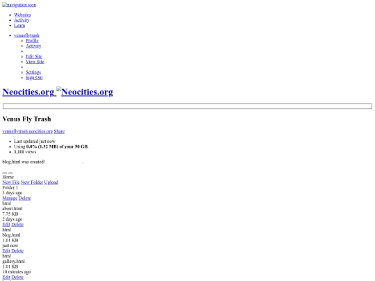 Folder 1/Neocities - Dashboard music screenshot