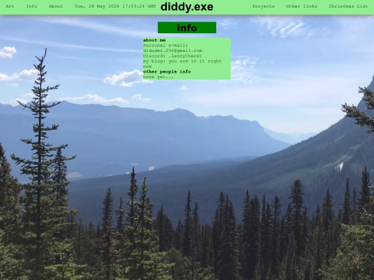 info screenshot