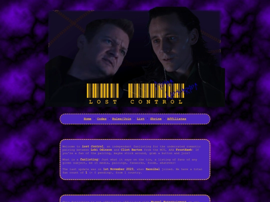 frosthawk/home screenshot