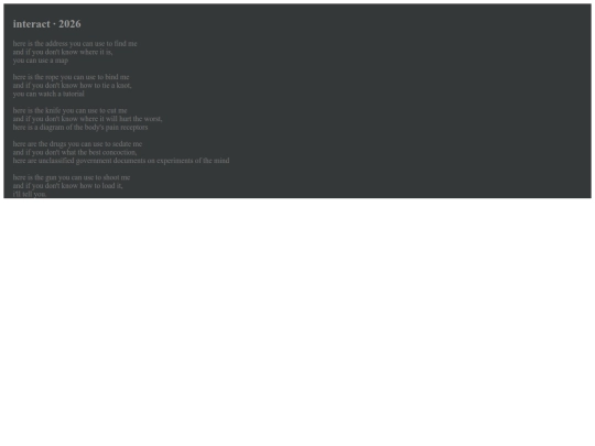 sitenav/me/writing/poetry/interact screenshot