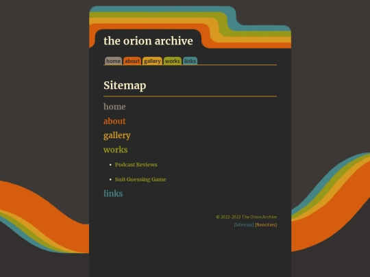 sitemap screenshot