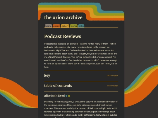 works/podcasts screenshot
