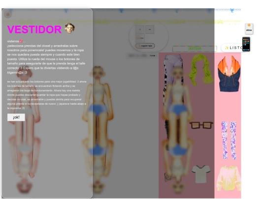 dressup screenshot