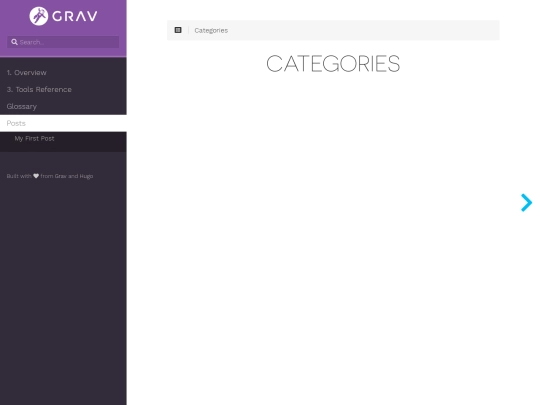 categories screenshot