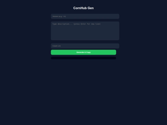 tools/generator screenshot
