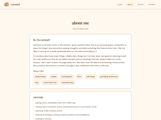 about-me screenshot